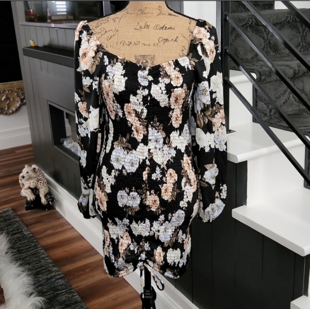 Mable Smocked Floral Dress